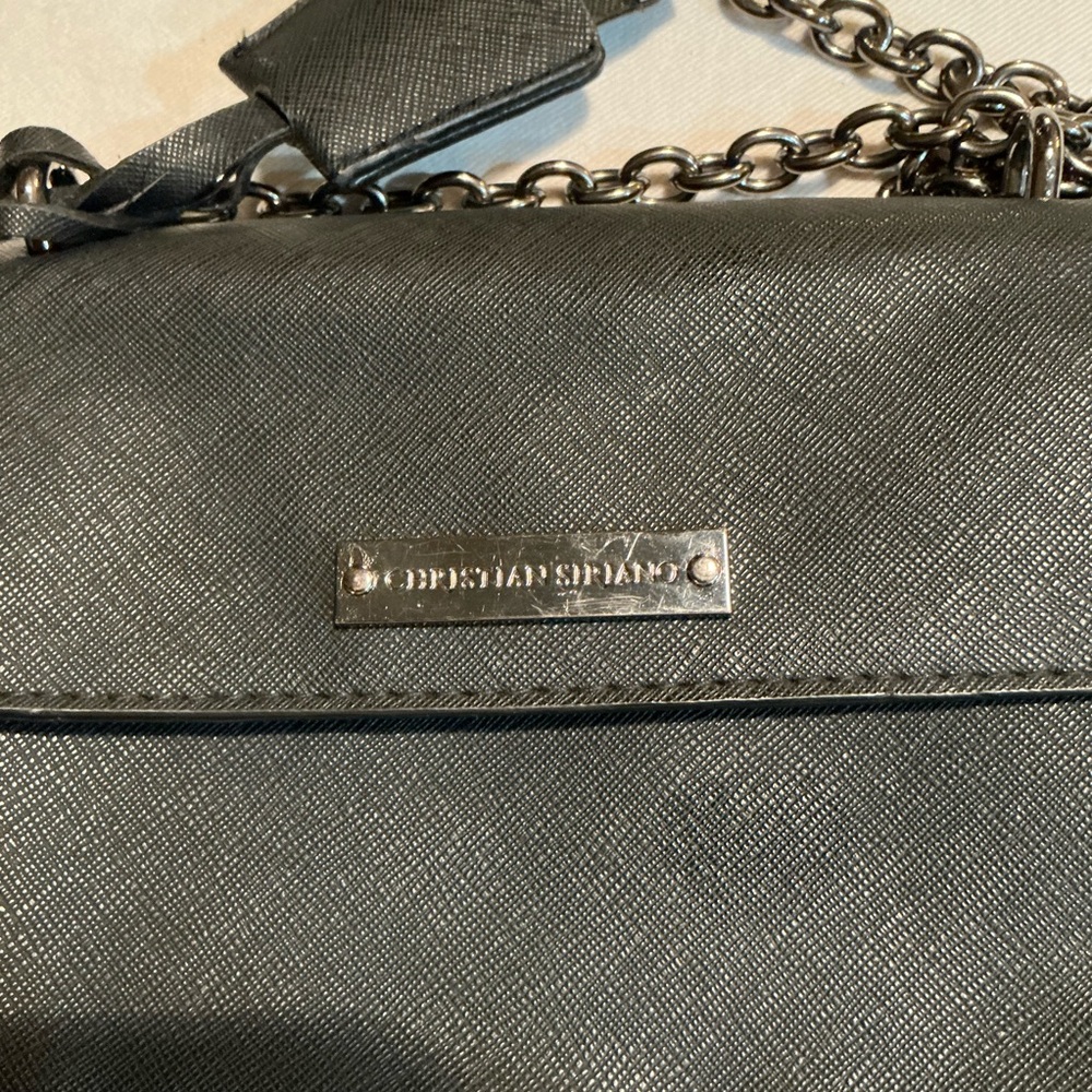 Christian Serrano for Payless black crossbody with silver hardware